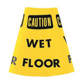 Traffic Cone Collar, Waterproof Cloth Vinyl, 10 1/2 in Height, 0.5 lb, Yellow 6 PK