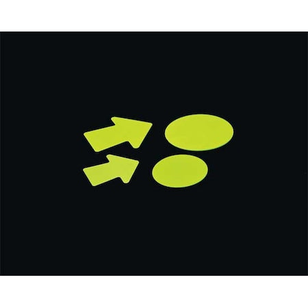 Floor Marking Tape, vinyl, Solid, Green, 4 in W., 10 mil Thickness, 50 PK