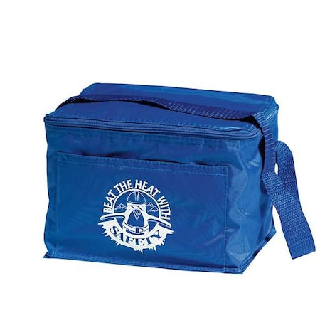 Soft Sided Cooler, 6 Cans, Royal Blue