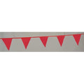 Pennants, Polyethylene, Red, 60 ft.