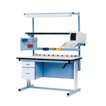 Accessory Support, 2Wx10Dx60H, Sky Blue, PR