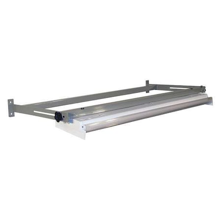 Task Light Frame, 60 W x 16 D x 30 H, Gray