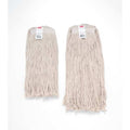 1 in String Wet Mop, 16 oz Dry Wt, Slide On Connection, Cut-End, White, Cotton, FGV11600WH00