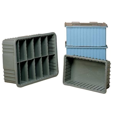 Plastic Divider, Gray, 9 5/8 in L, 6 7/8 in H