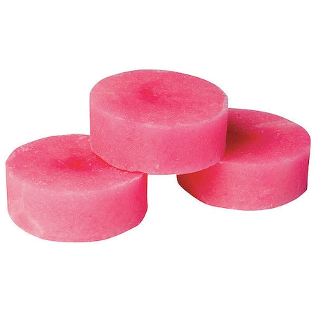 Urinal Screen Block, Round, Red, 4 oz, PK12