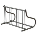 Bike Rack, 1-Sided, 4-Bike, 48 in., Silver