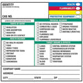 Hazmat/Reactivity Secondary Label, Multicolor, Pk100