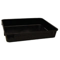 Stack & Nest Storage Container, 0.9 gal, 12-3/8 in L x 9-3/4 in W x 2-1/8 in H, Black