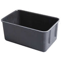 Stack & Nest Storage Container, 0.9 gal, 9-3/4 in L x 6-1/8 in W x 4-1/2 in H, Black