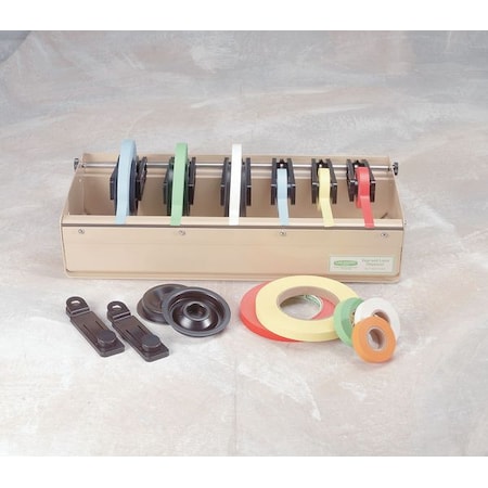 Pressure Sensitive Paper Tape, 1 in W x 60 yd L, 6.0 mil Thick, Red, Rubber Adhesive