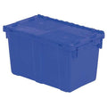 Attached Lid Container, 11.96 gal Volume Cap., 22 1/4 in L, 13 in W, 12 3/4 in H, Blue