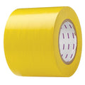 Floor Marking Tape, vinyl, Solid, Yellow, 4 in W., 5 mil Thickness