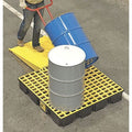 Spill Pallet, 66 gal Spill Capacity, 4 Drums, 8, 000 lb Load Capacity, High Density Polyethylene