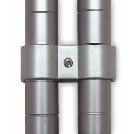 Post Clamp, 1 1/4inx1inx2 3/4in, Silver