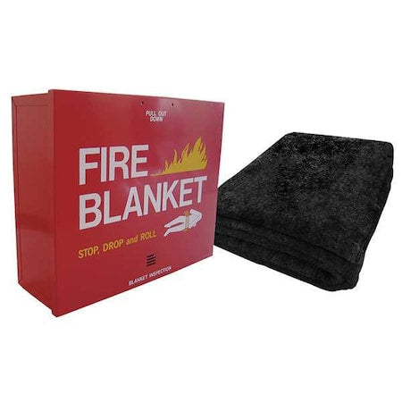 Fire Blanket, 5.2 ft W, 7 ft L, Gray