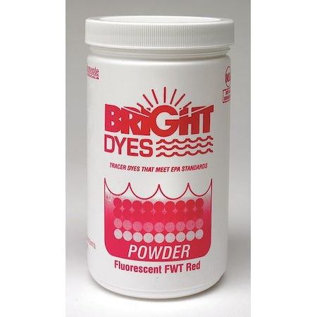 Dye Tracer Powder, Fluorescent Red, 1 lb