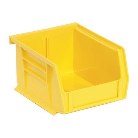 Hang & Stack Storage Bin, Polypropylene, Yellow, 3 in H, 4 1/8 in W, 5 3/8 in L