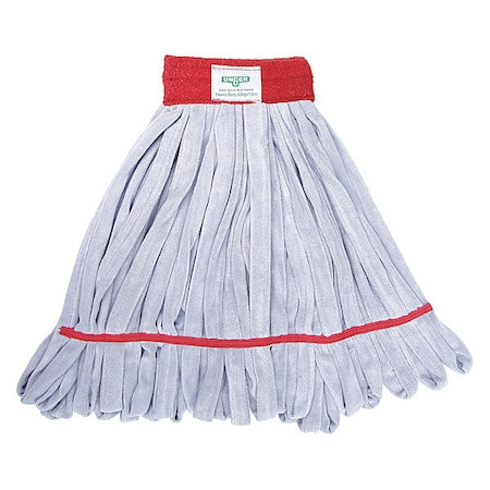 6 in Tube Wet Mop, 16 oz Dry Wt, Quick Change Connection, Cut-End, Red, Microfiber, ST45R