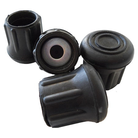 Replacement Round Rubber Tips, For 1" Tube, PK4