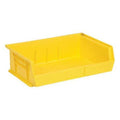 Hang & Stack Storage Bin, Polypropylene, Yellow, 5 in H, 16 1/2 in W, 10 7/8 in L
