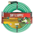 5/8 in ID x 100 ft L Garden Hose, Rubber Tube, Green, Aluminum x Aluminum Fitting