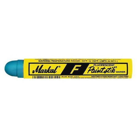 Paint Crayon, Large Tip, Fluorescent Blue Color Family, 12 PK