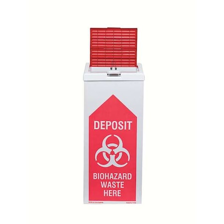 Biohazard Burn Box, 27 In. H, PK6