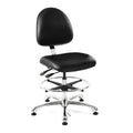Vinyl Task Chair, 23" to 33", Black