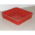 Stack & Nest Storage Container, 0.9 gal, 12-3/8 in L x 9-3/4 in W x 2-1/8 in H, Red