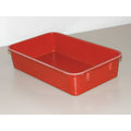 Stack & Nest Storage Container, 0.4 gal, 9-3/4 in L x 6-1/8 in W x 2-1/8 in H, Red