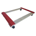 GnrlPrpsDlly, 5in, 36in, Rd;Wht, Wood, 1000lb
