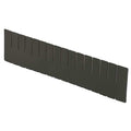 Plastic Divider, Black, 20 5/8 in L, 4 7/16 in H