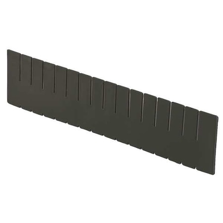 Plastic Divider, Black, 20 5/8 in L, 4 7/16 in H
