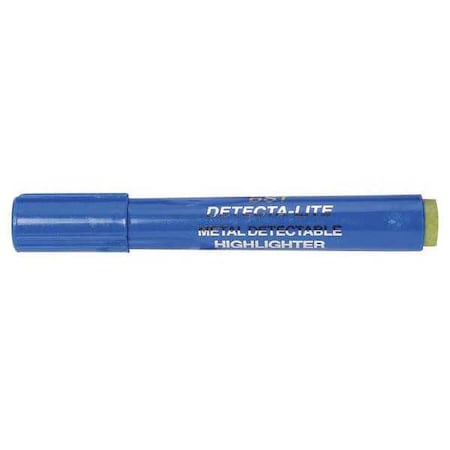 Metal Detectable Highlighter, Yellow Color Family, 10 PK