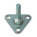 Foot Plate, 1 7/8x1 7/8x2 1/8in, Silver