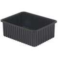 Polyethylene, Divider Box, Black, 22 3/8 in L, 6 in H