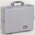 Gray Protective Case, 24.39"L x 19.36"W x 8.79"D