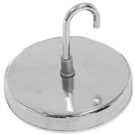 Magnetic Hook, 20 lb, 2 In. Dia