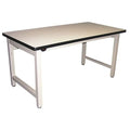 Bolted Workbenches, Laminate, 60" W, 30" to 36" Height, 5000 lb., Straight