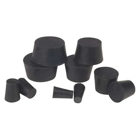 Stopper Assortment, Black, Natural Rubber
