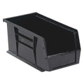 Hang & Stack Storage Bin, Polypropylene, Black, 5 in H, 5 1/2 in W, 10 7/8 in L