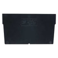 Plastic Divider, Black, 7 1/8 in L, 4 in H, 50 PK
