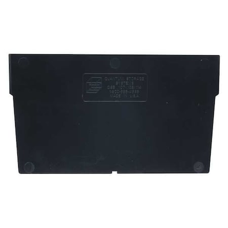 Plastic Divider, Black, 7 1/8 in L, 4 in H, 50 PK