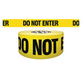 Barricade Tape, Do Not Enter, Yellow, 3 in Wide x 500 ft Length, Polypropylene, 4 mil