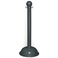 3" Diameter Plastic Stanchion - Black, (4-pack)