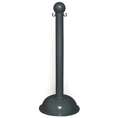 3" Diameter Plastic Stanchion - Black, (4-pack)