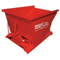 Self Dumping Hopper, 7 cu ft, Load Capacity 4000 lb, Red