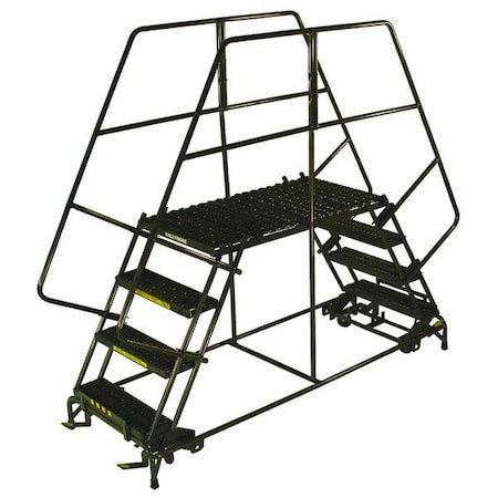 Rolling Work Platform, Steel, Dual, 30 In.H