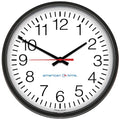 13-1/8" Contemporary Wall Clock, Black