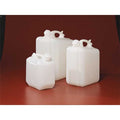 Jerrican, 5 L Capacity - mL, 1.25 gal Capacity - oz, Screw On Closure, HDPE, White, 5.5 in H